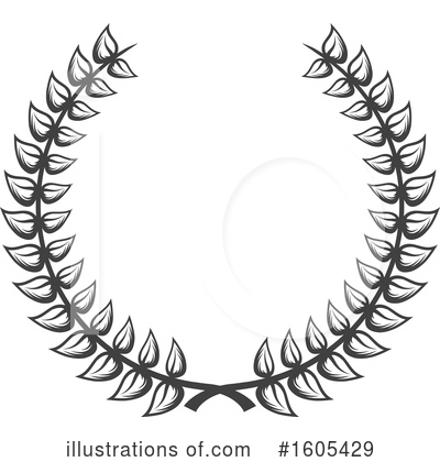 Laurel Wreath Clipart #1605429 by Vector Tradition SM