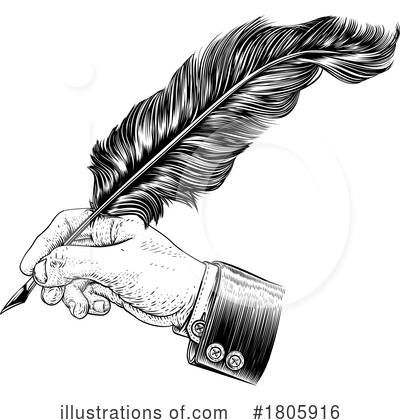 Feather Quill Clipart #1805916 by AtStockIllustration