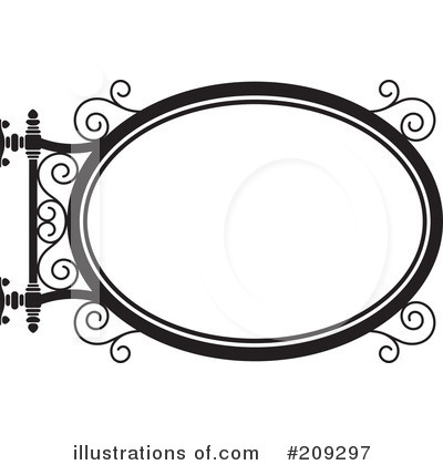 Wrought Iron Sign Clipart #209297 by Frisko
