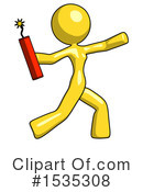 Yellow Design Mascot Clipart #1535308 by Leo Blanchette