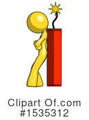 Yellow Design Mascot Clipart #1535312 by Leo Blanchette
