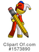 Yellow Design Mascot Clipart #1573890 by Leo Blanchette