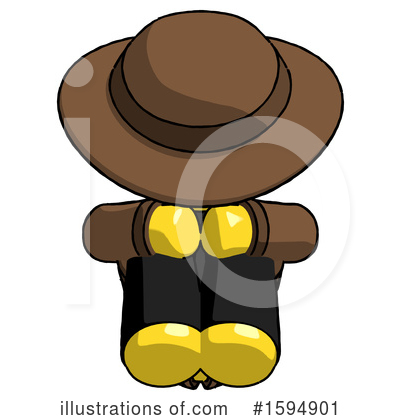 Royalty-Free (RF) Yellow Design Mascot Clipart Illustration by Leo Blanchette - Stock Sample #1594901