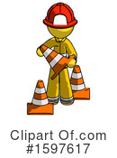 Yellow Design Mascot Clipart #1597617 by Leo Blanchette