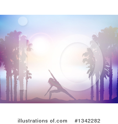 Palm Tree Clipart #1342282 by KJ Pargeter