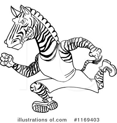 Royalty-Free (RF) Zebra Clipart Illustration by LaffToon - Stock Sample #1169403