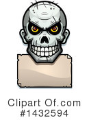 Zombie Skull Clipart #1432594 by Cory Thoman