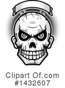 Zombie Skull Clipart #1432607 by Cory Thoman