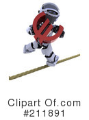 3d Robot Clipart #211891 by KJ Pargeter