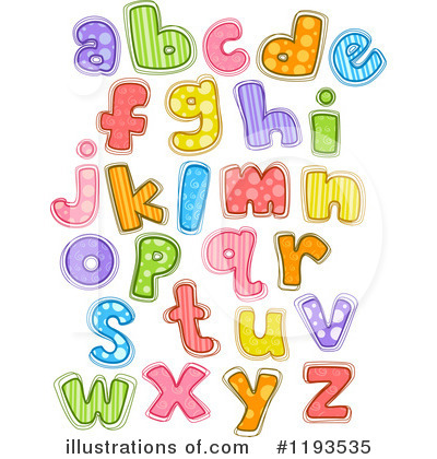 Alphabet Clipart #1193535 - Illustration by BNP Design Studio