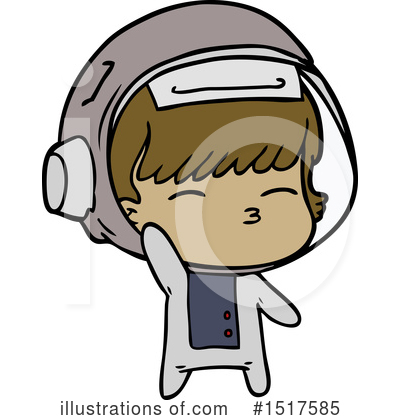 Royalty-Free (RF) Astronaut Clipart Illustration by lineartestpilot - Stock Sample #1517585