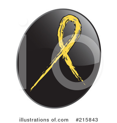gold cancer ribbon clip art