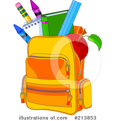 Backpack Clipart #213853 - Illustration by Pushkin