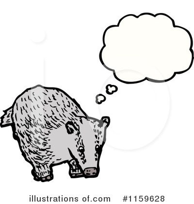 Royalty-Free (RF) Badger Clipart Illustration by lineartestpilot - Stock Sample #1159628