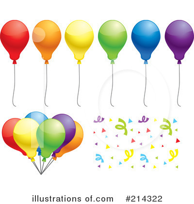 Balloon Clipart #214322 - Illustration by Cory Thoman