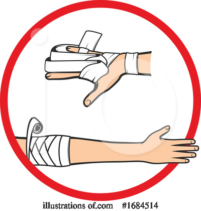 Bandage Clipart #1698458 - Illustration by Vector Tradition SM