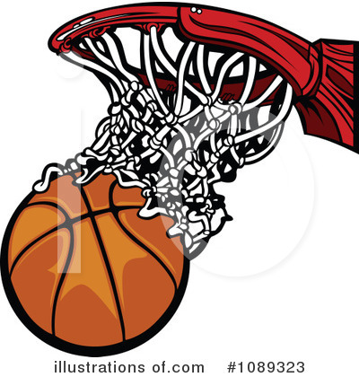 Basketball Clipart #1089323 - Illustration by Chromaco