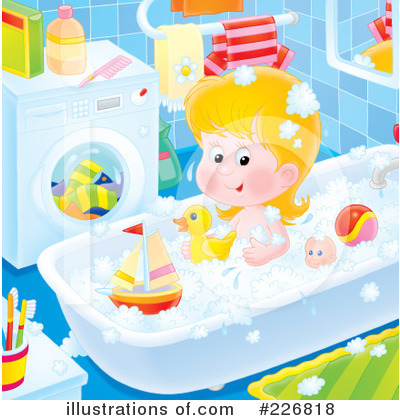 Bath Time Clipart #226816 - Illustration by Alex Bannykh