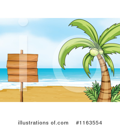 Beach Sign Clipart #1066713 - Illustration by Cory Thoman