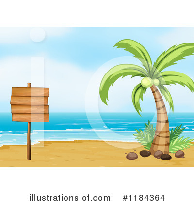 Beach Sign Clipart #1066712 - Illustration by Cory Thoman