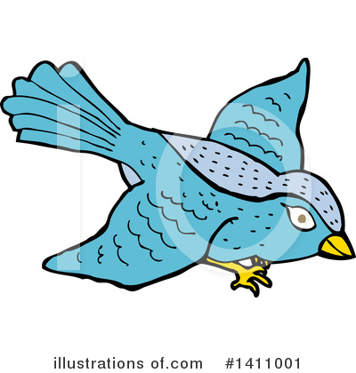 Royalty-Free (RF) Bird Clipart Illustration by lineartestpilot - Stock Sample #1411001