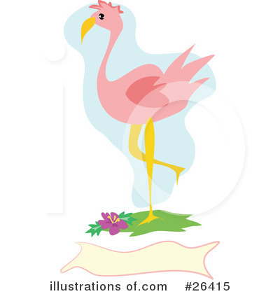 country flamingo clipart