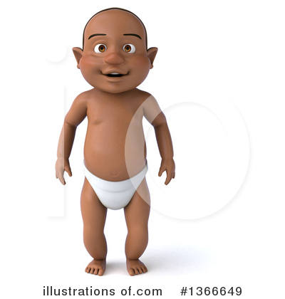 Black Baby Clipart #1218689 - Illustration by Julos
