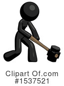 Black Design Mascot Clipart #1537521 by Leo Blanchette