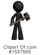 Black Design Mascot Clipart #1537565 by Leo Blanchette