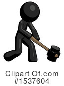Black Design Mascot Clipart #1537604 by Leo Blanchette