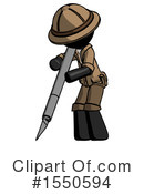 Black Design Mascot Clipart #1550594 by Leo Blanchette