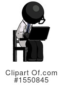 Black Design Mascot Clipart #1550845 by Leo Blanchette