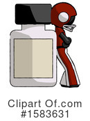 Black Design Mascot Clipart #1583631 by Leo Blanchette