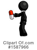 Black Design Mascot Clipart #1587966 by Leo Blanchette