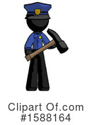 Black Design Mascot Clipart #1588164 by Leo Blanchette