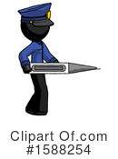 Black Design Mascot Clipart #1588254 by Leo Blanchette