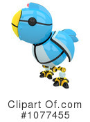 Blue Bird Clipart #1077455 by Leo Blanchette