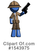 Blue Design Mascot Clipart #1543975 by Leo Blanchette