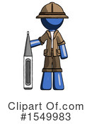 Blue Design Mascot Clipart #1549983 by Leo Blanchette