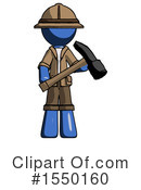 Blue Design Mascot Clipart #1550160 by Leo Blanchette