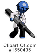 Blue Design Mascot Clipart #1550435 by Leo Blanchette