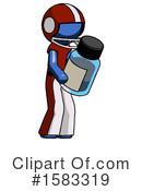 Blue Design Mascot Clipart #1583319 by Leo Blanchette