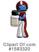 Blue Design Mascot Clipart #1583320 by Leo Blanchette