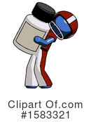 Blue Design Mascot Clipart #1583321 by Leo Blanchette