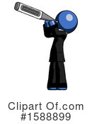 Blue Design Mascot Clipart #1588899 by Leo Blanchette