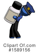 Blue Design Mascot Clipart #1589156 by Leo Blanchette