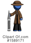 Blue Design Mascot Clipart #1589171 by Leo Blanchette