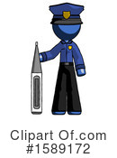 Blue Design Mascot Clipart #1589172 by Leo Blanchette