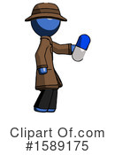 Blue Design Mascot Clipart #1589175 by Leo Blanchette