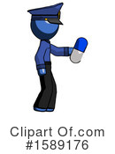 Blue Design Mascot Clipart #1589176 by Leo Blanchette